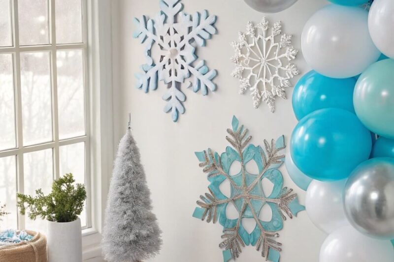 12 Charming DIY Snowflake Garland & Centerpieces for a Winter Baby Shower