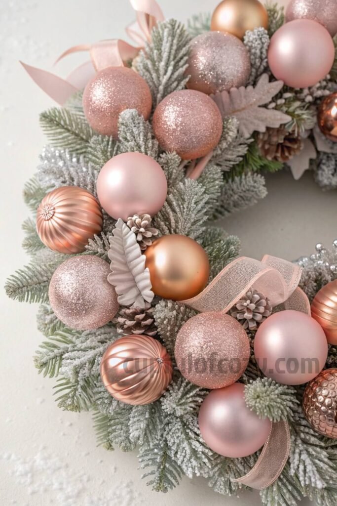 elegant-pink-christmas-wreaths-for-a-winter-wonder