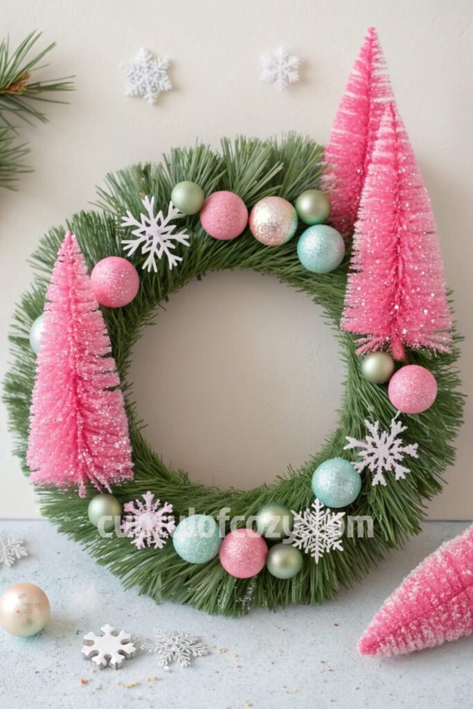 elegant-pink-christmas-wreaths-for-a-winter-wonder