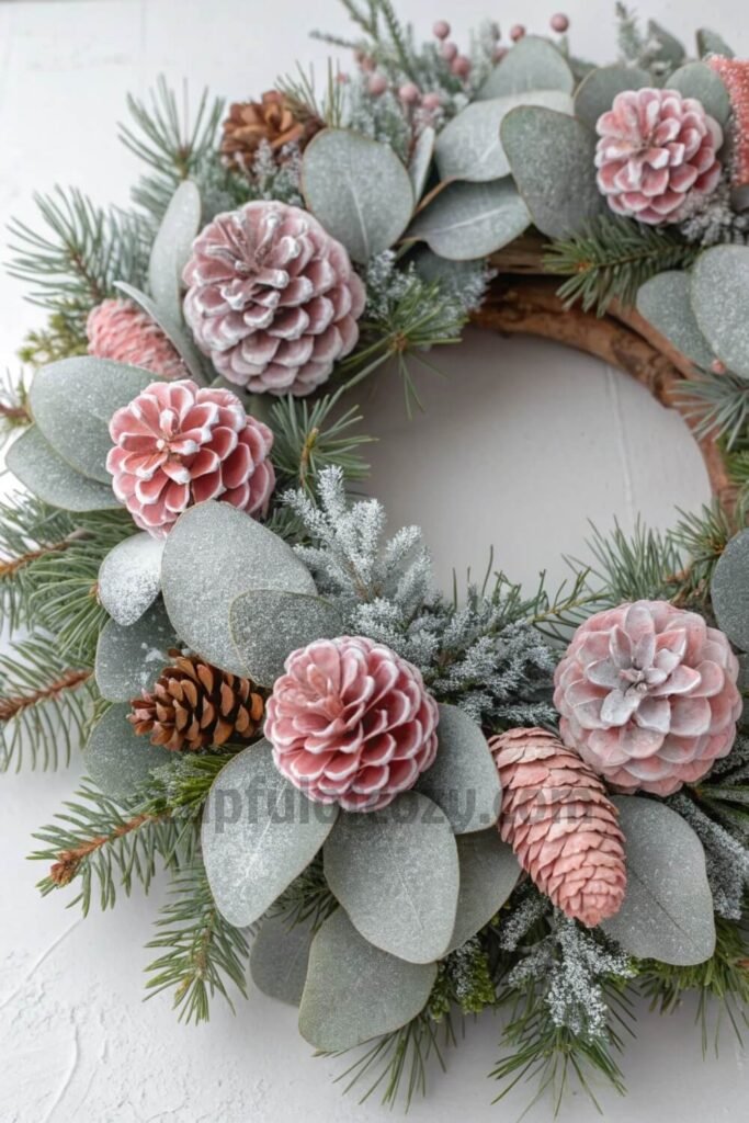 elegant-pink-christmas-wreaths-for-a-winter-wonder
