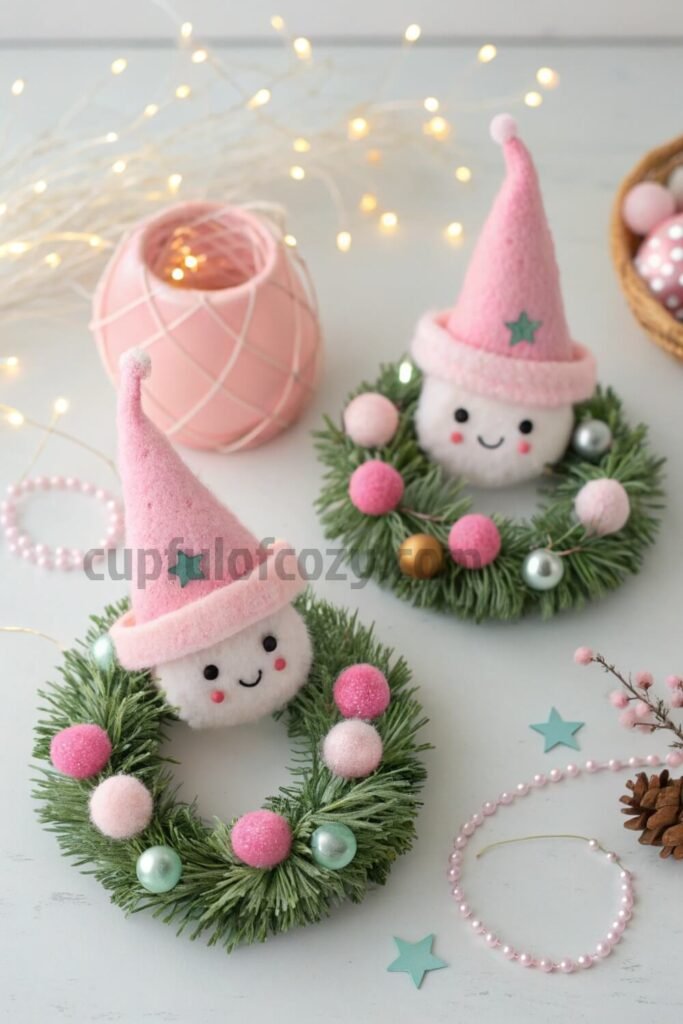 elegant-pink-christmas-wreaths-for-a-winter-wonder
