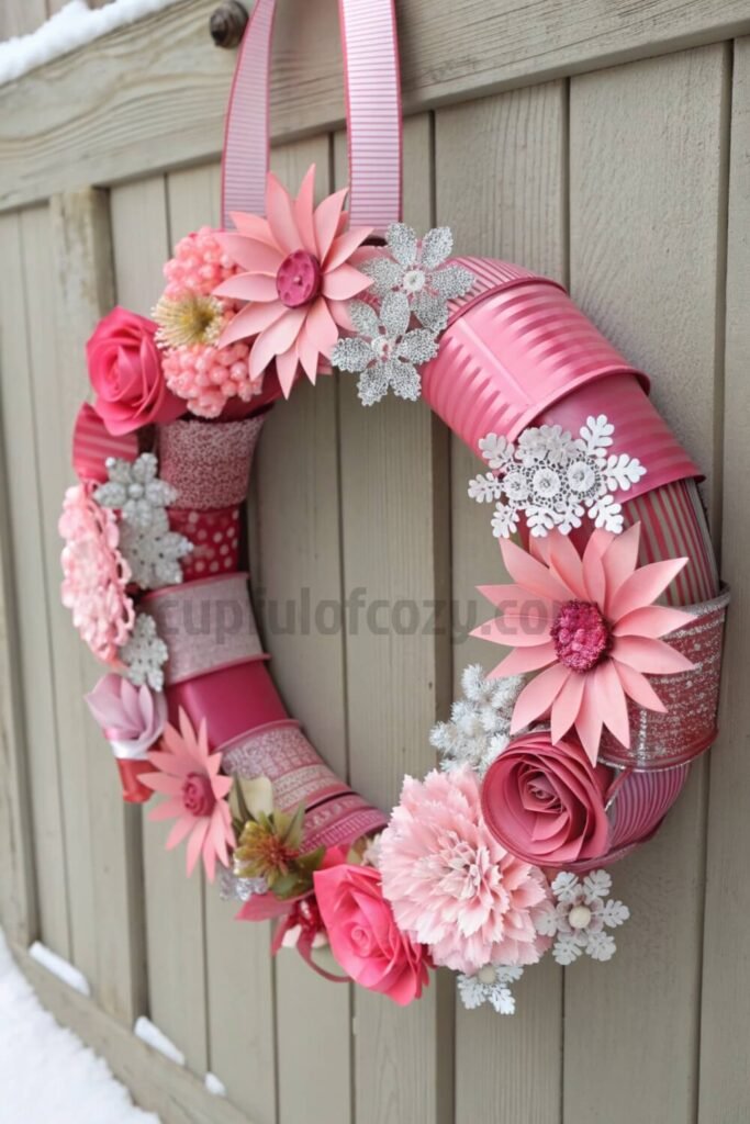 elegant-pink-christmas-wreaths-for-a-winter-wonder