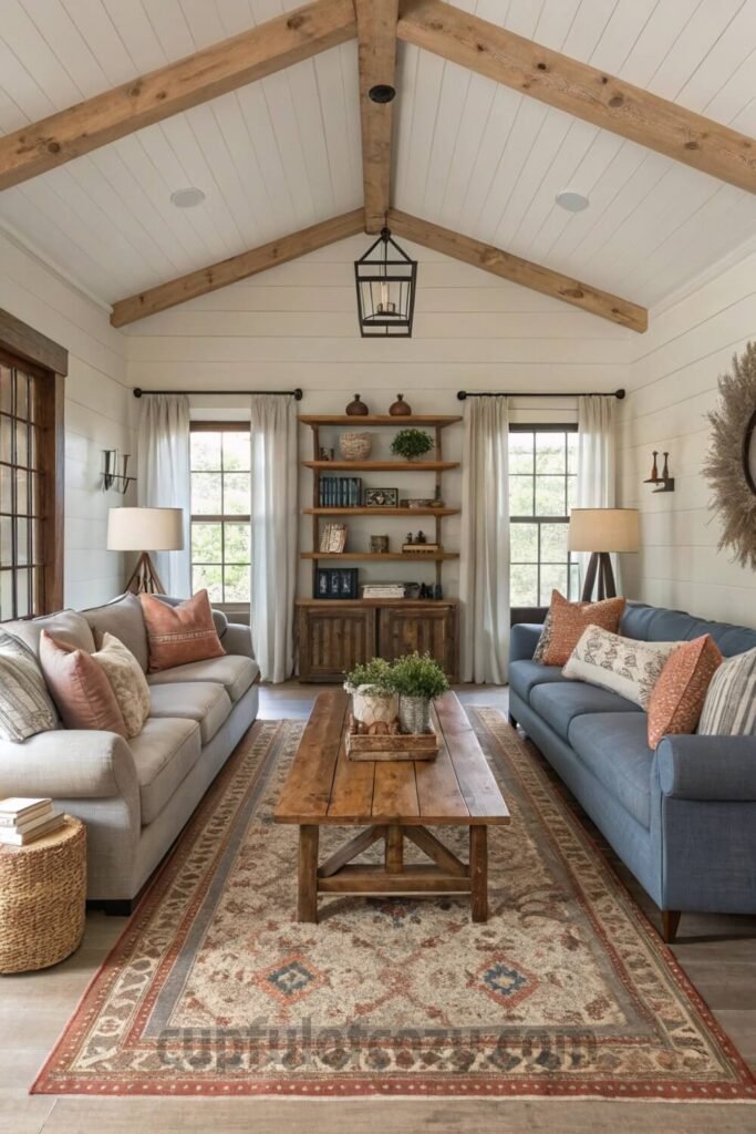 farmhouse-living-rooms-with-matching-sofas (9)