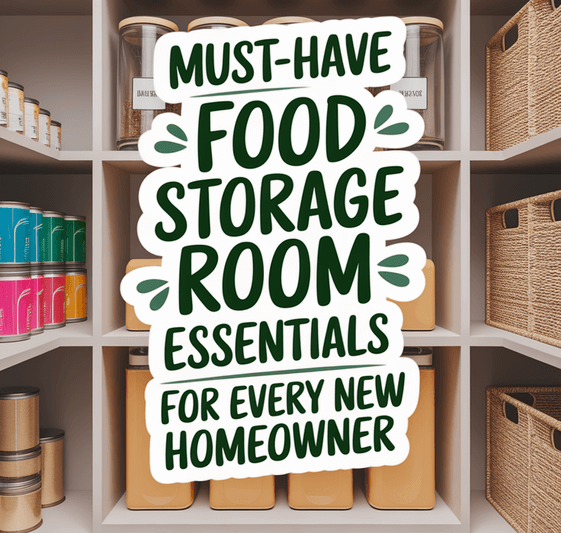 Must-Have Food Storage Room Essentials Every New Homeowner Should Have