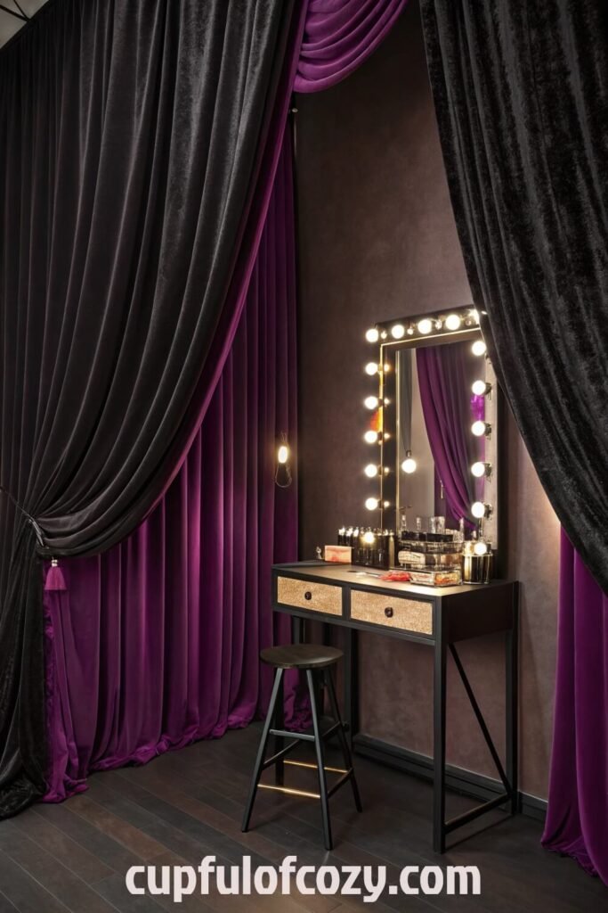 gothic-mirror---makeup-corner-ideas-that-feel-haun