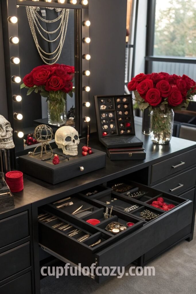gothic-mirror---makeup-corner-ideas-that-feel-haun