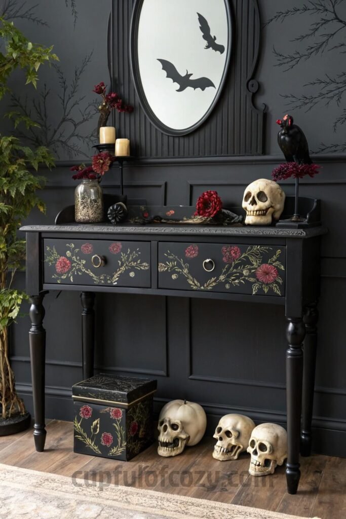 gothic-mirror---makeup-corner-ideas-that-feel-haun