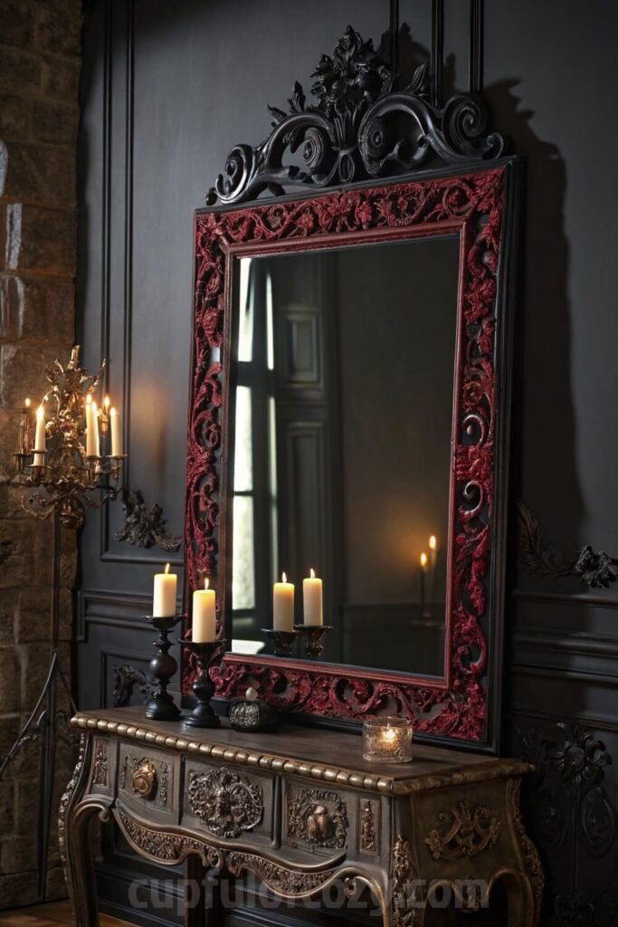 gothic-mirror---makeup-corner-ideas-that-feel-haun