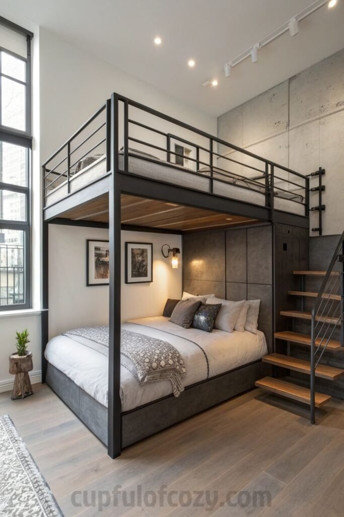 low-profile-loft-bed-for-adults-in-small-room (4)