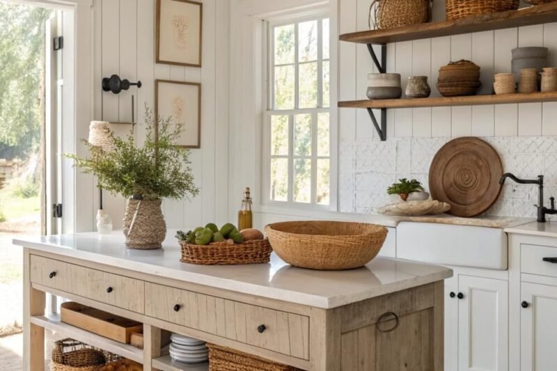 10 Space-Saving One Wall Kitchen with Island in Small Kitchen to Maximize Storage