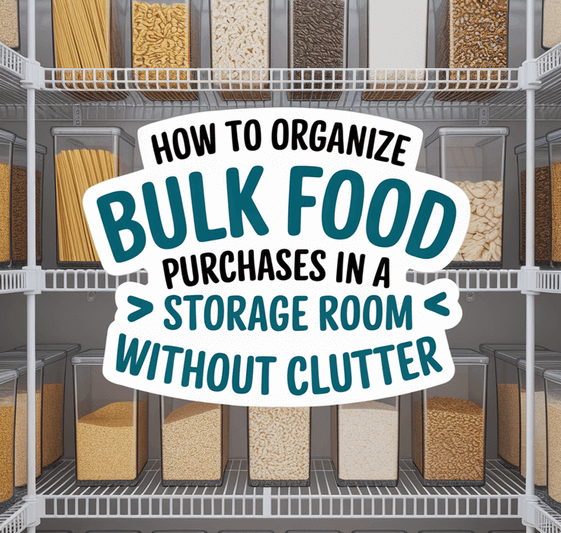 How to Organize Bulk Food Purchases in a Storage Room Without Clutter