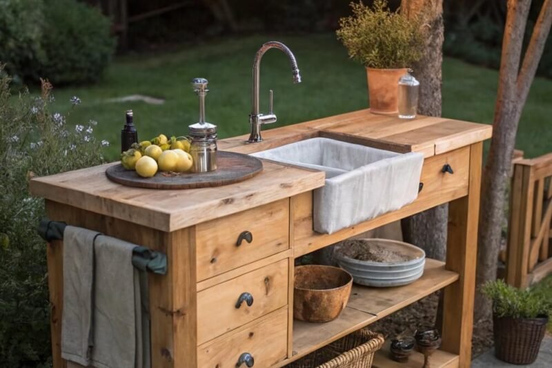 12 Outdoor Kitchen Sink Ideas That Make Backyard Cooking Easier