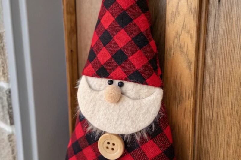 12 Rustic Farmhouse Halloween Gnome Door Hangers Kids Can Help Paint & Assemble to Welcome Trick-or-Treaters