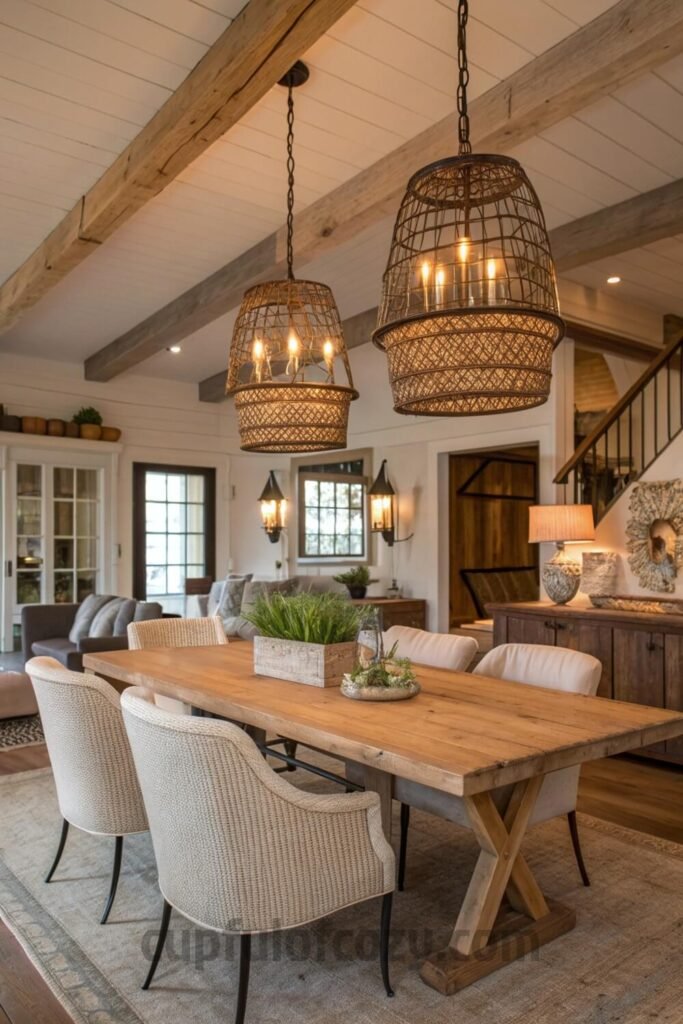 rustic-farmhouse-open-living-room-and-dining-room-