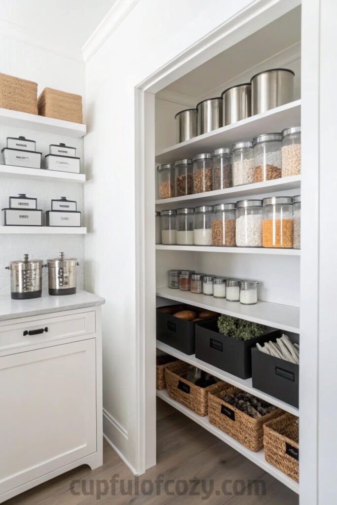 small-closet-into-a-functional-pantry-