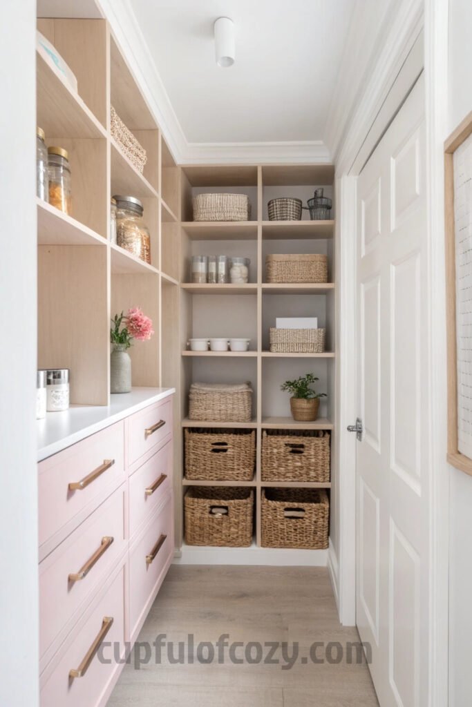 small-closet-into-a-functional-pantry-