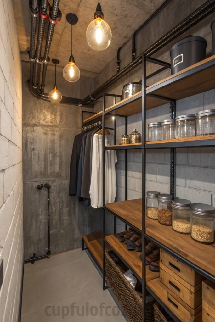 small-closet-into-a-functional-pantry-