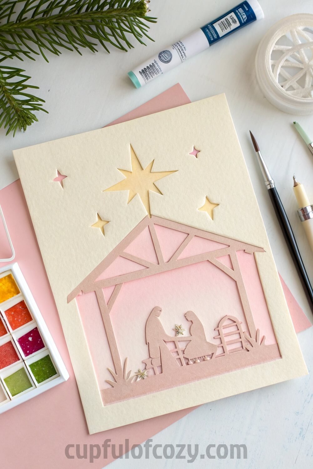 stamped-christmas-cards-with-nativity-scenes
