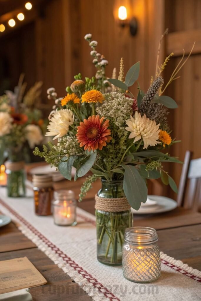 thanksgiving-centerpiece-with-grocery-store-flower
