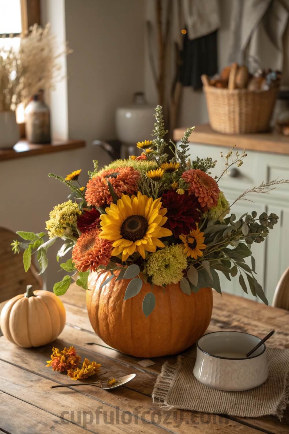 thanksgiving-floral-arrangements-with-pumpkins---g