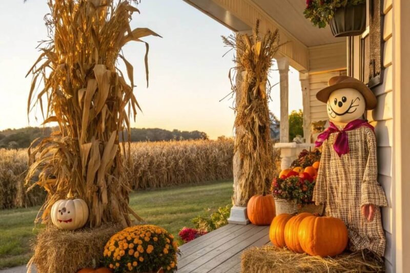11 Easy Thanksgiving Porch And Yard Decorations You Can Make in a Weekend
