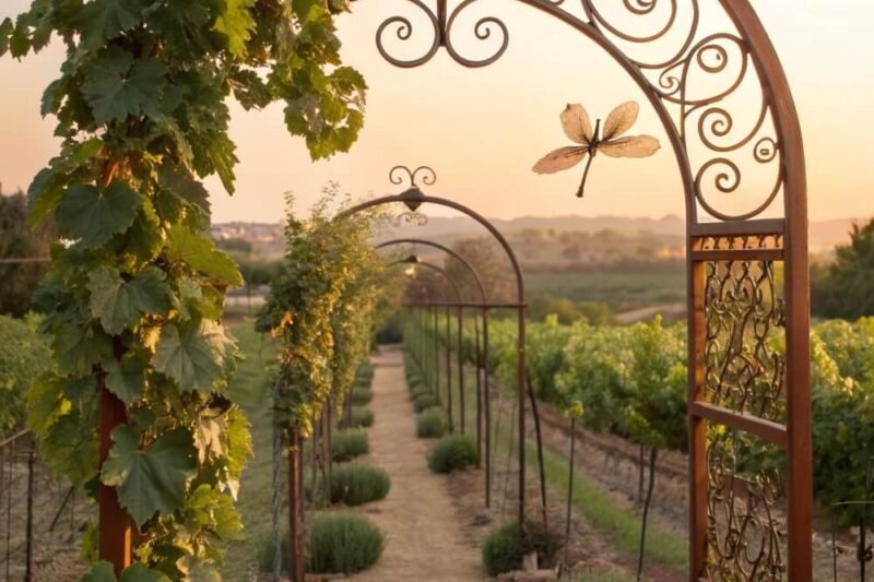 12 Beautiful Trellis & Arbor Ideas for Backyard Vineyards