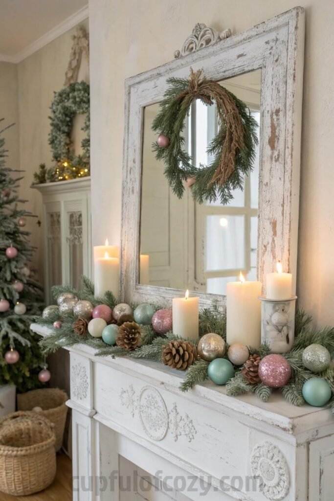 vintage-christmas-mantel-mirror-