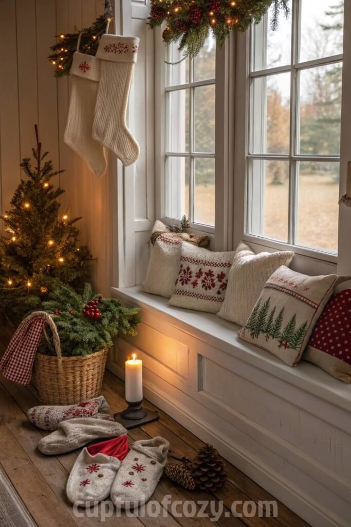 vintage-christmas-reading-nook