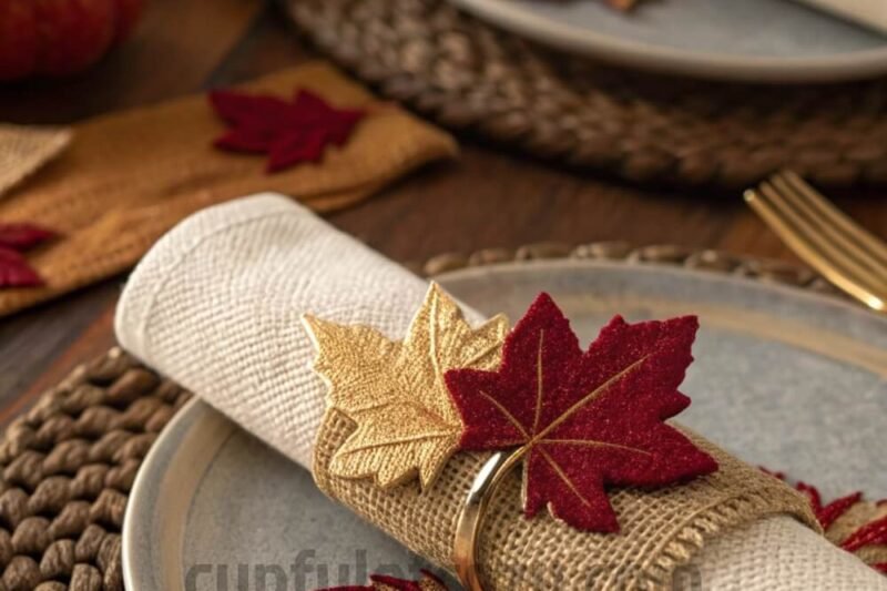 9 Charming Vintage Maximalism DIY Thanksgiving Napkin Rings with a Rustic Touch