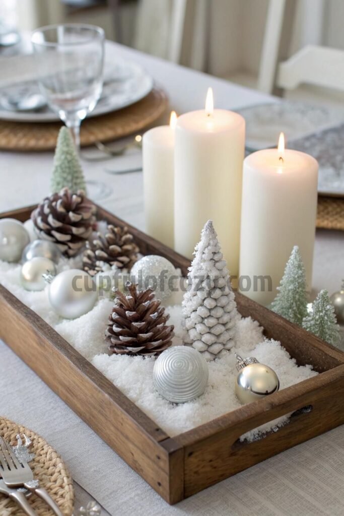 winter-centerpiece-that-won-t-block-conversation