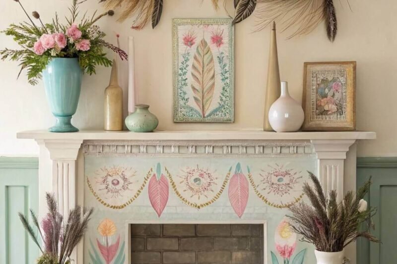 10 Beautiful Art Deco Vintage Spring Fireplace Mantel Styling Ideas No One Talks About