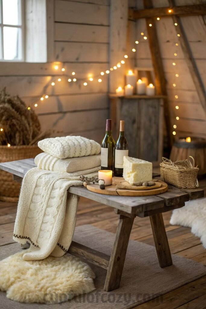 cabin-inspired-wine-presentation-for-winter-gather