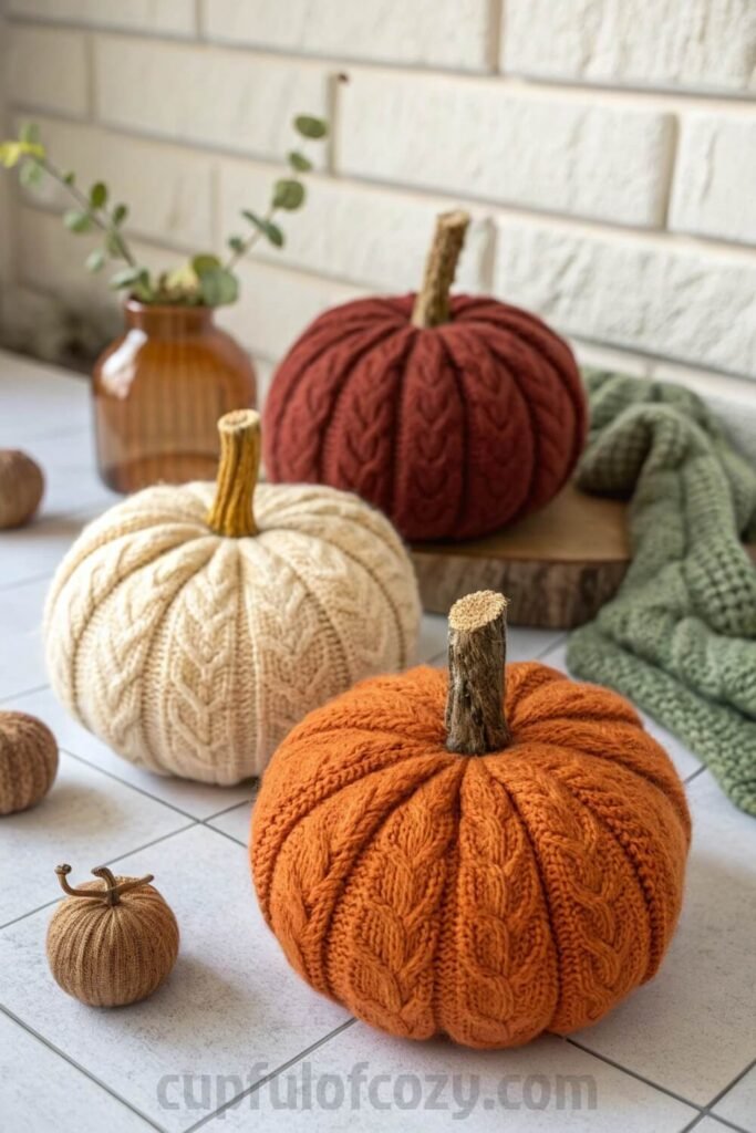 Easy DIY Patchwork Pumpkins