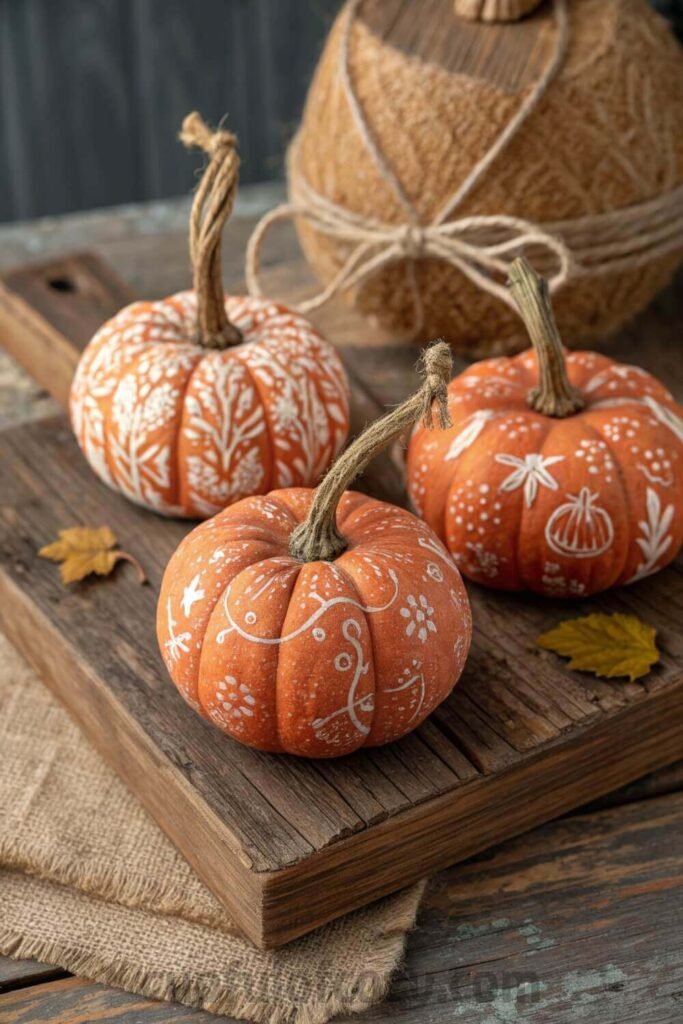 Easy DIY Patchwork Pumpkins