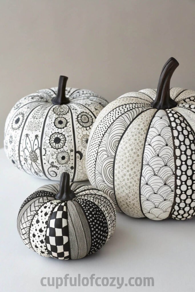 Easy DIY Patchwork Pumpkins