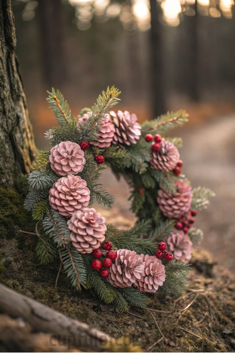 mini-cottagecore-pink-pinecone-wreath-for-windows-