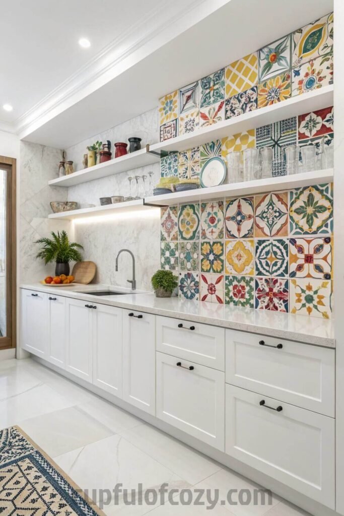 open-shelving-with-a-bold-mexican-tile-backsplash (1)