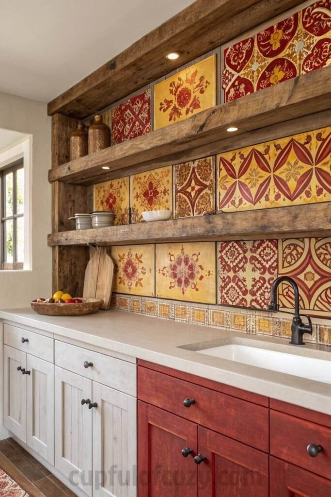 open-shelving-with-a-bold-mexican-tile-backsplash (1)