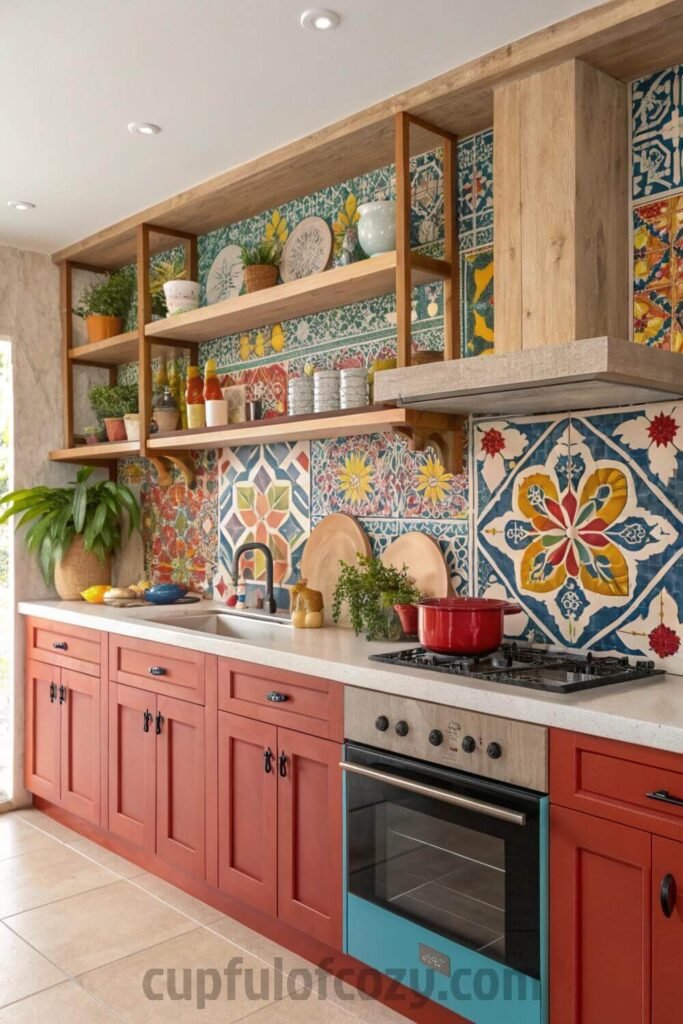 open-shelving-with-a-bold-mexican-tile-backsplash (1)