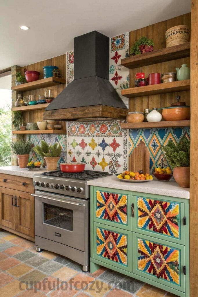 open-shelving-with-a-bold-mexican-tile-backsplash (1)