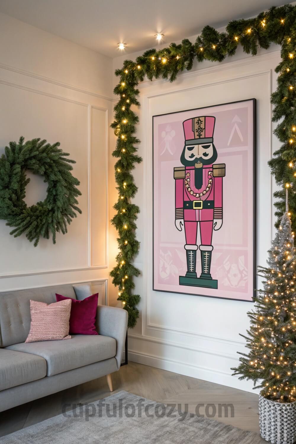 pink-nutcracker-christmas-wall-art-decor