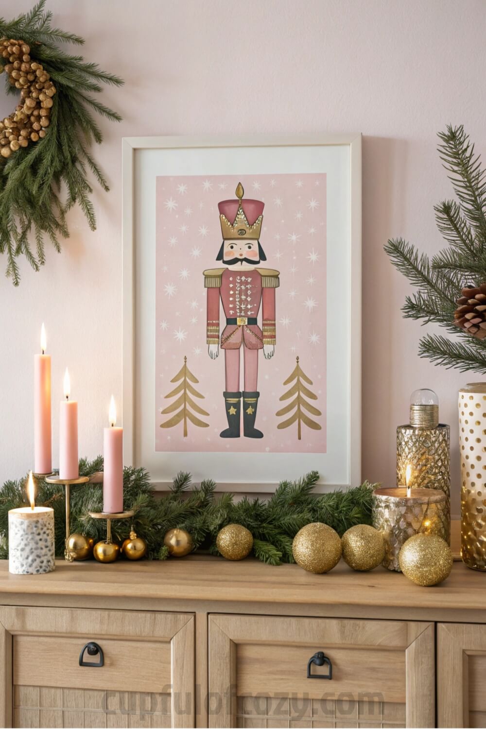 pink-nutcracker-christmas-wall-art-decor