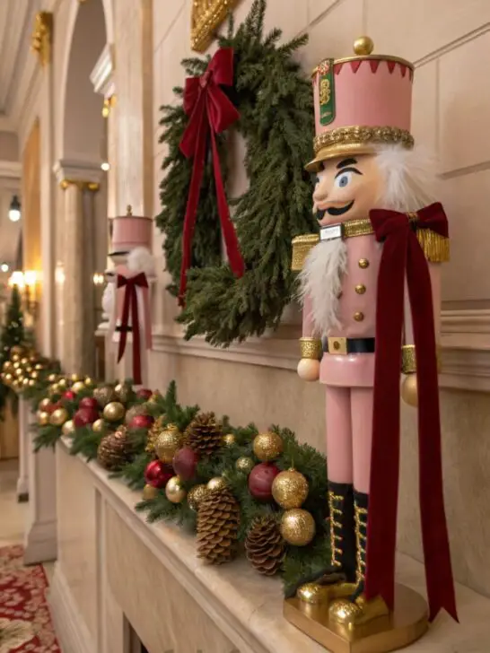 10 Creative Ways to Mix Pink Nutcracker Decor with Traditional Red and Green For Christmas Holiday