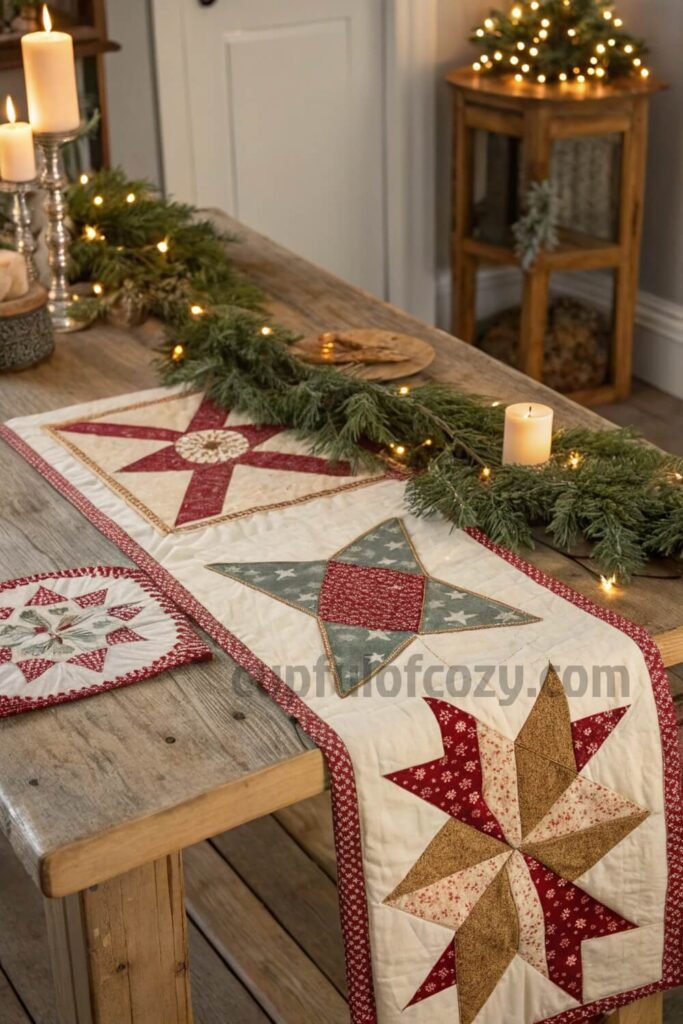 rustic-christmas-table-runner-with-star-design-gif