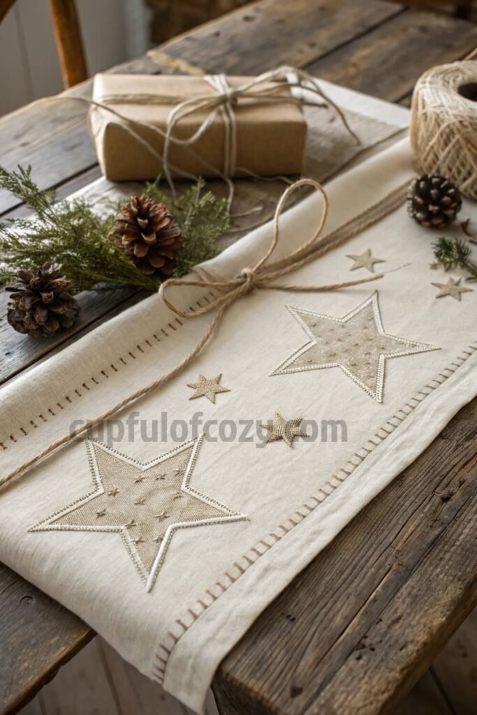 rustic-christmas-table-runner-with-star-design-gif