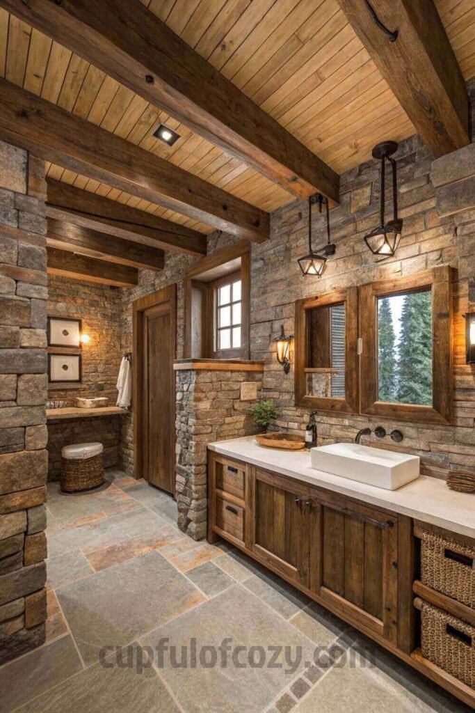 rustic-farmhouse-cabin-bathroom-ideas-with-copper- (1)