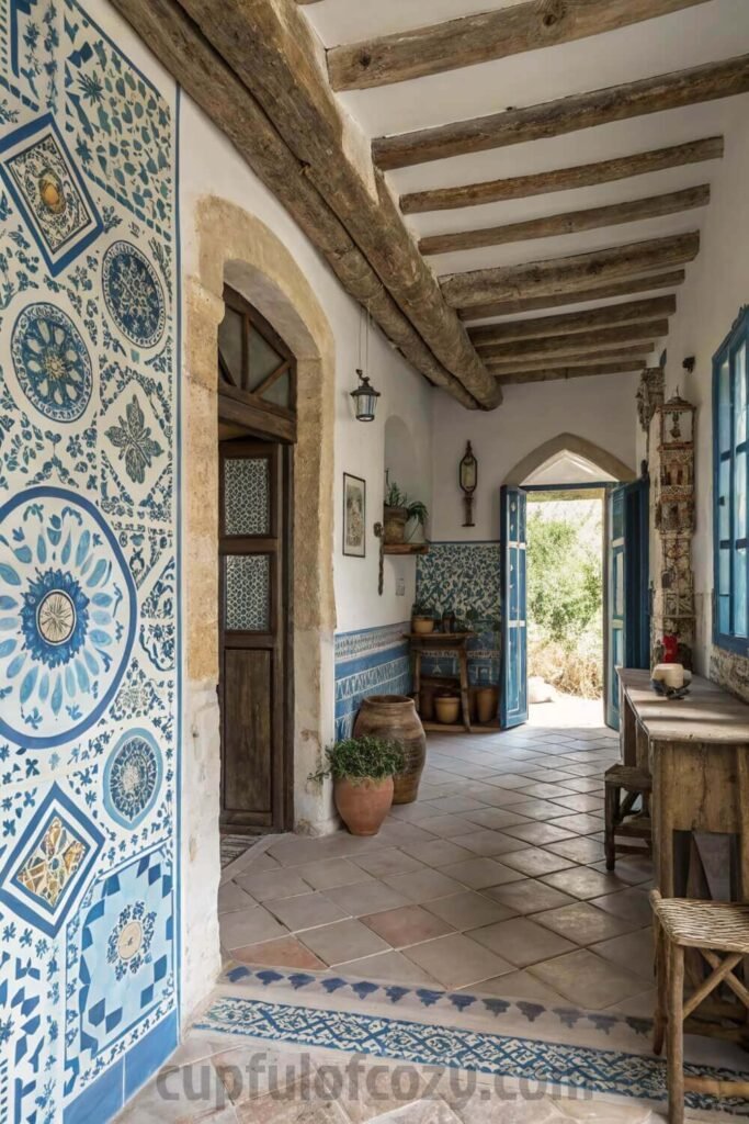 rustic-farmhouse-decor-with-blue-ceramic-tile-acce (1)
