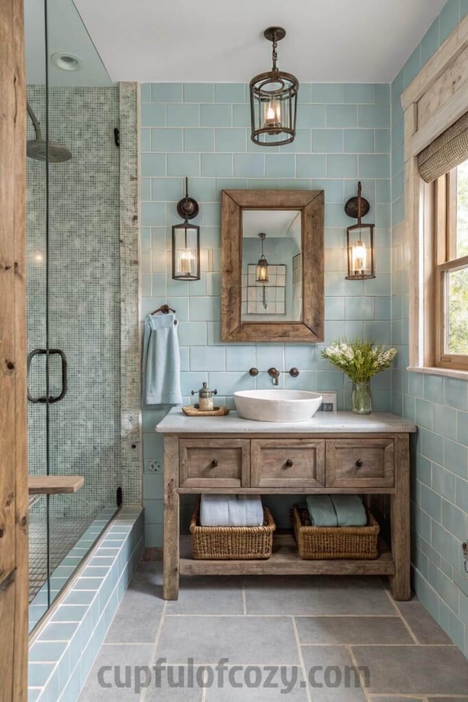 rustic-farmhouse-decor-with-blue-ceramic-tile-acce (1)