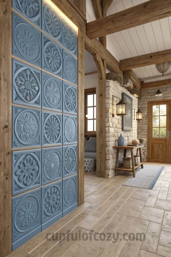 rustic-farmhouse-decor-with-blue-ceramic-tile-acce (1)