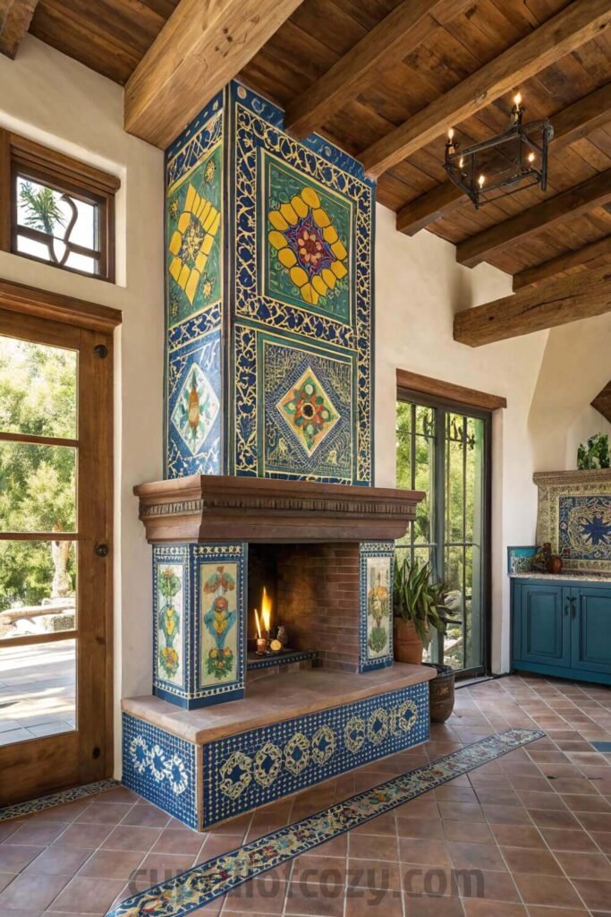 rustic-farmhouse-decor-with-blue-ceramic-tile-acce (1)